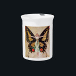 The Flapper Girl's Metamorphosis to Butterfly 1922 Beverage Pitcher<br><div class="desc">The air in The Gilded Peacock hung thick with cigar smoke and the sweet, forbidden scent of bootleg gin. A raucous jazz band pounded out a Charleston, blending with the cacophony of raucous laughter and the clinking of crystal glasses. Tonight wasn't just another night for Wall Street's wolves. Tonight, they...</div>