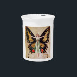 The Flapper Girl's Metamorphosis to Butterfly 1922 Beverage Pitcher<br><div class="desc">The air in The Gilded Peacock hung thick with cigar smoke and the sweet, forbidden scent of bootleg gin. A raucous jazz band pounded out a Charleston, blending with the cacophony of raucous laughter and the clinking of crystal glasses. Tonight wasn't just another night for Wall Street's wolves. Tonight, they...</div>