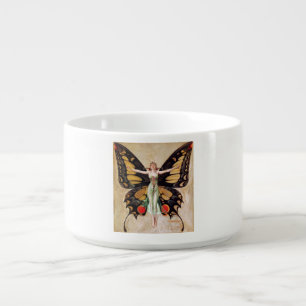 The Flapper Girl's Metamorphosis to Butterfly 1922 Bowl