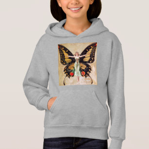 The Flapper Girl's Metamorphosis to Butterfly 1922 Hoodie