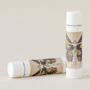 The Flapper Girl's Metamorphosis to Butterfly 1922 Lip Balm
