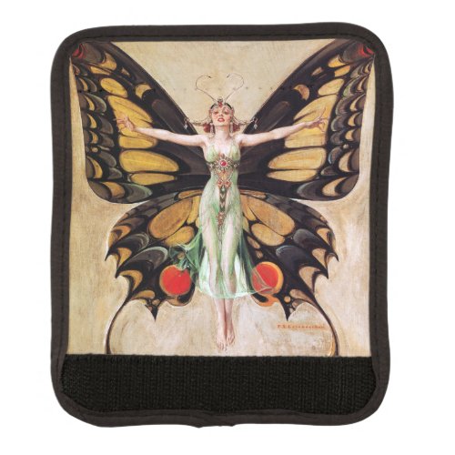 The Flapper Girls Metamorphosis to Butterfly 1922 Luggage Handle Wrap