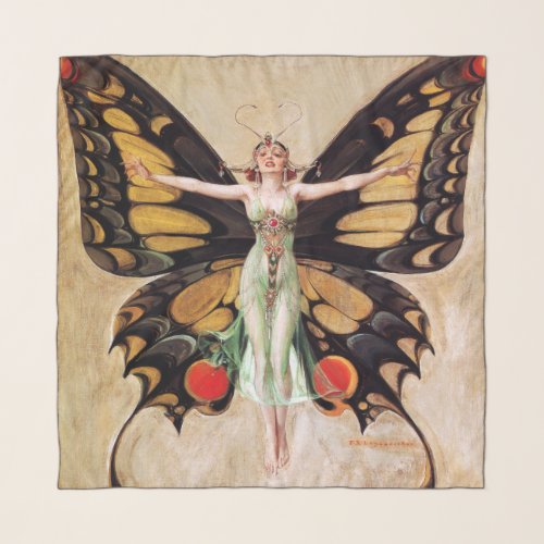 The Flapper Girls Metamorphosis to Butterfly 1922 Scarf