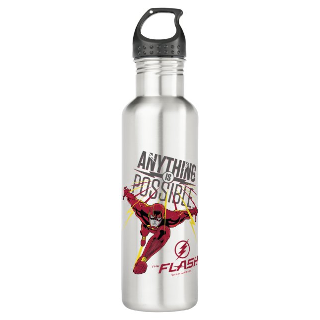 The Flash | "Anything Is Possible" Stainless Steel Water Bottle (Front)