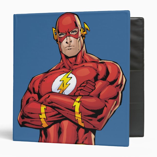 The Flash Arms Crossed 3 Ring Binder (Front/Inside)