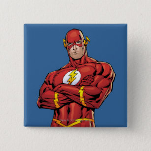 The Flash Arms Crossed Pinback Button