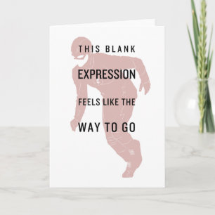 The Flash   "Blank Expression" Quote Silhouette Card