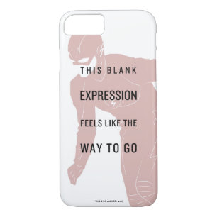 The Flash "Blank Expression" Quote Silhouette iPhone 8/7 Case