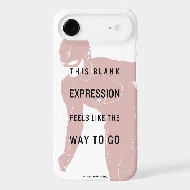 The Flash | "Blank Expression" Quote Silhouette Case-Mate Samsung Galaxy Case (Back)