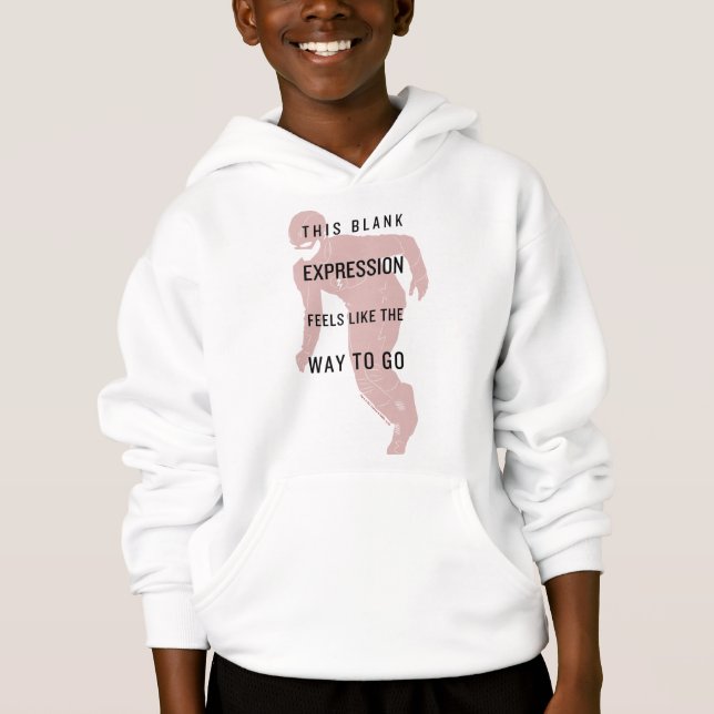 The Flash | "Blank Expression" Quote Silhouette Hoodie (Front)