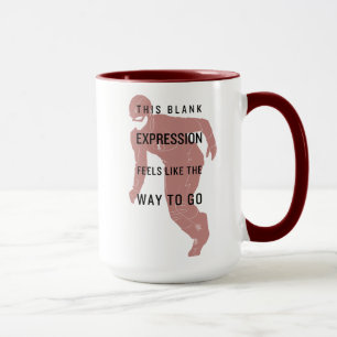 The Flash   "Blank Expression" Quote Silhouette Mug