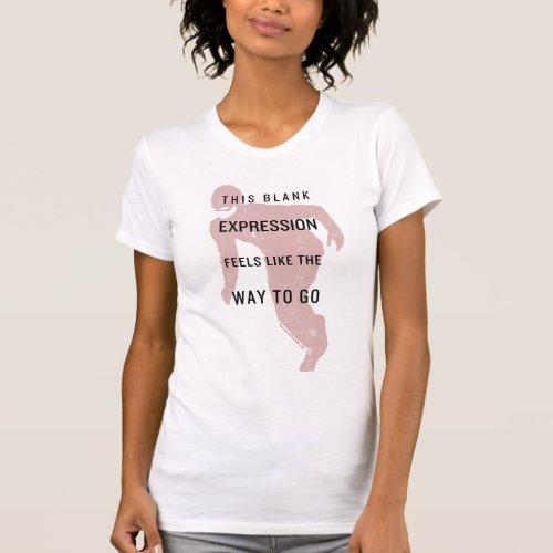 The Flash  Blank Expression Quote Silhouette T_Shirt
