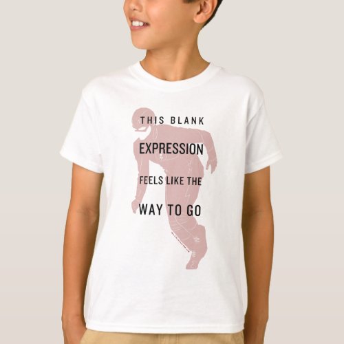 The Flash  Blank Expression Quote Silhouette T_Shirt