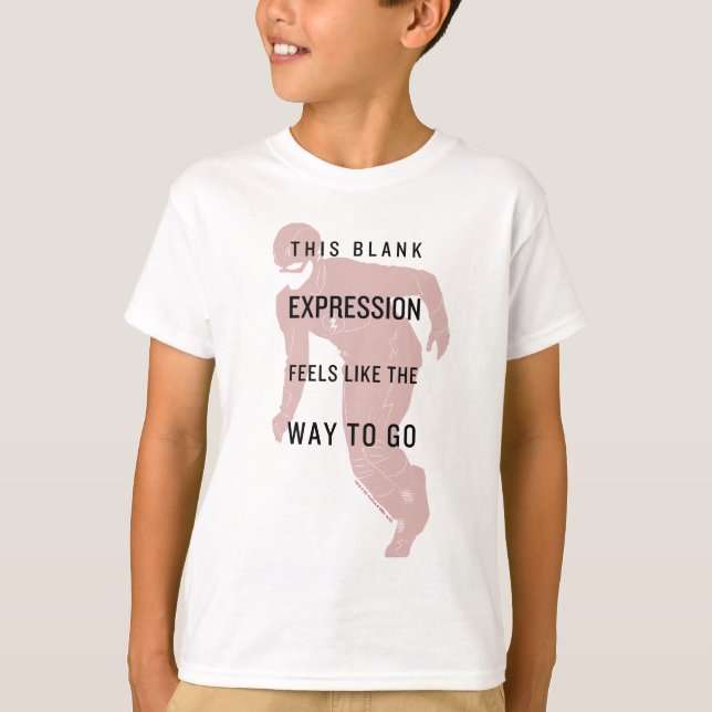 The Flash | "Blank Expression" Quote Silhouette T-Shirt (Front)