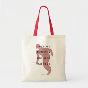 The Flash "Blank Expression" Quote Silhouette Tote Bag