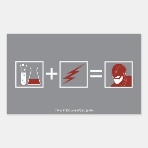 The Flash  Flash Equation Rectangular Sticker