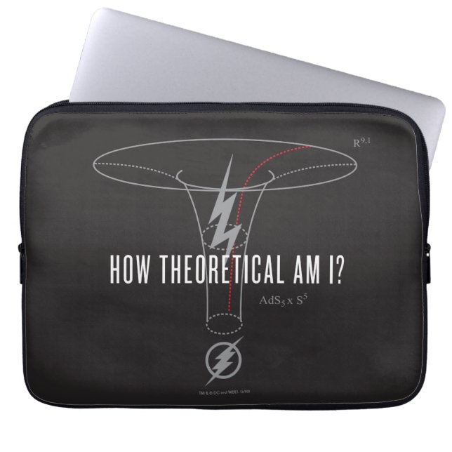 The Flash | "How Theoretical Am I?" Laptop Sleeve (Front)