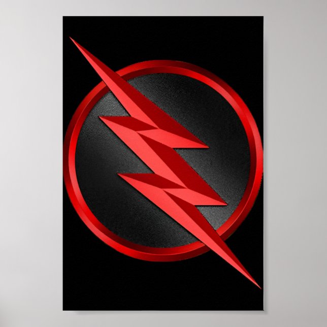 The Flash lighting bolt Logo Poster (Front)