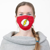 The Flash | Lightning Bolt Adult Cloth Face Mask (Worn)