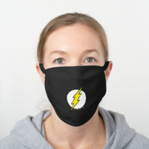 The Flash | Lightning Bolt Black Cotton Face Mask