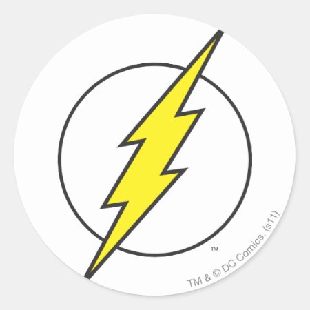 The Flash | Lightning Bolt Classic Round Sticker