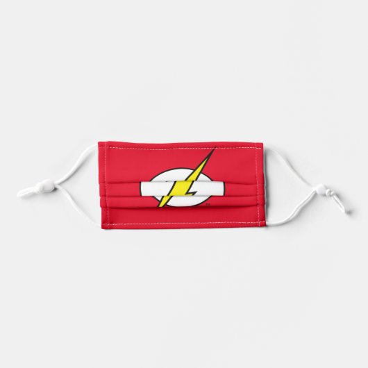 The Flash | Lightning Bolt Kids' Cloth Face Mask (Front, Folded)