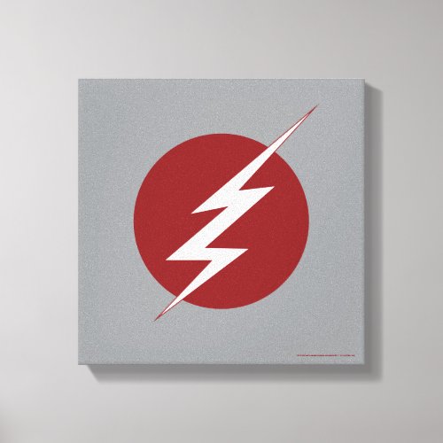 The Flash  Lightning Bolt Logo Canvas Print