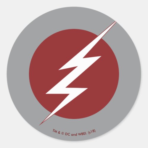 The Flash  Lightning Bolt Logo Classic Round Sticker