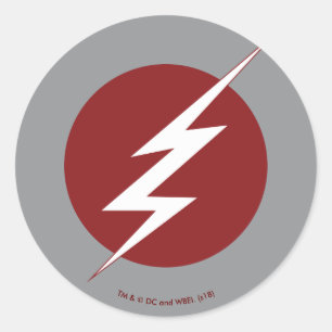 The Flash Lightning Bolt Logo Classic Round Sticker