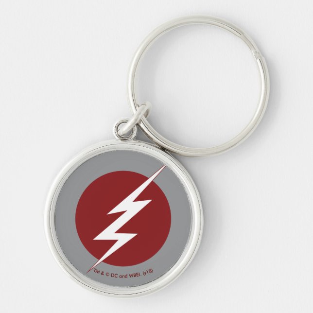 The Flash | Lightning Bolt Logo Keychain (Front)