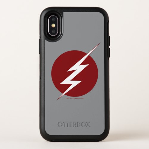 The Flash  Lightning Bolt Logo OtterBox Symmetry iPhone X Case