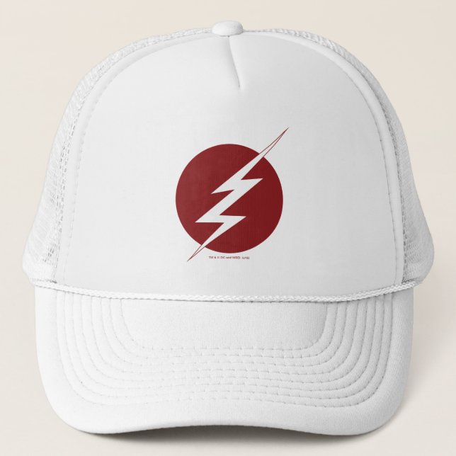 The Flash | Lightning Bolt Logo Trucker Hat (Front)