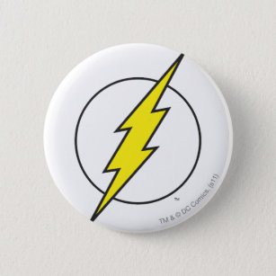 The Flash   Lightning Bolt Pinback Button