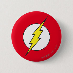 The Flash   Lightning Bolt Pinback Button