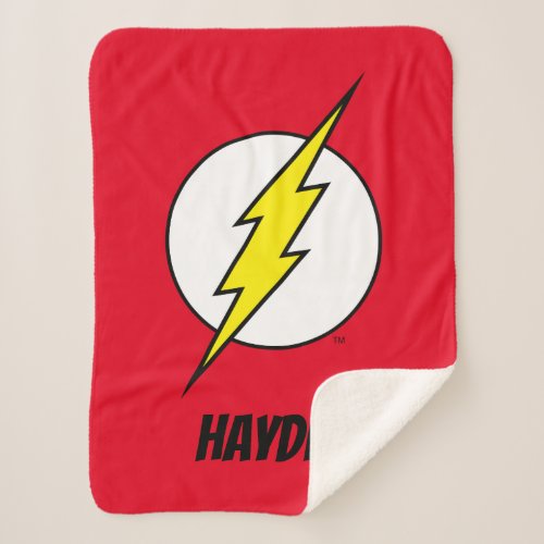 The Flash  Lightning Bolt Sherpa Blanket