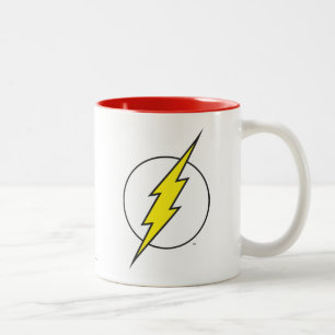 The Flash   Lightning Bolt Two-Tone Coffee Mug