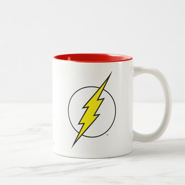 The Flash | Lightning Bolt Two-Tone Coffee Mug (Right)