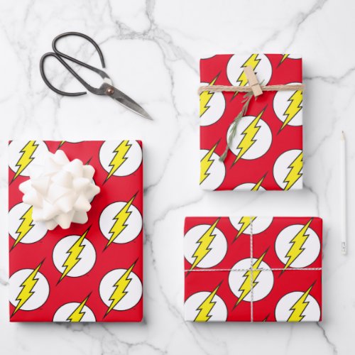 The Flash  Lightning Bolt Wrapping Paper Sheets
