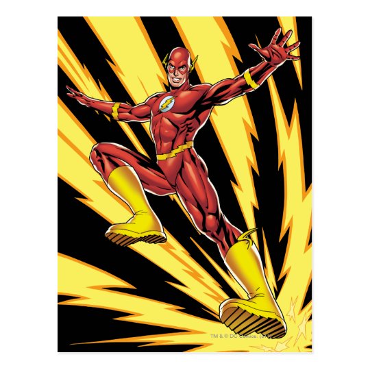 The Flash Lightning Bolts Postcard | Zazzle.com