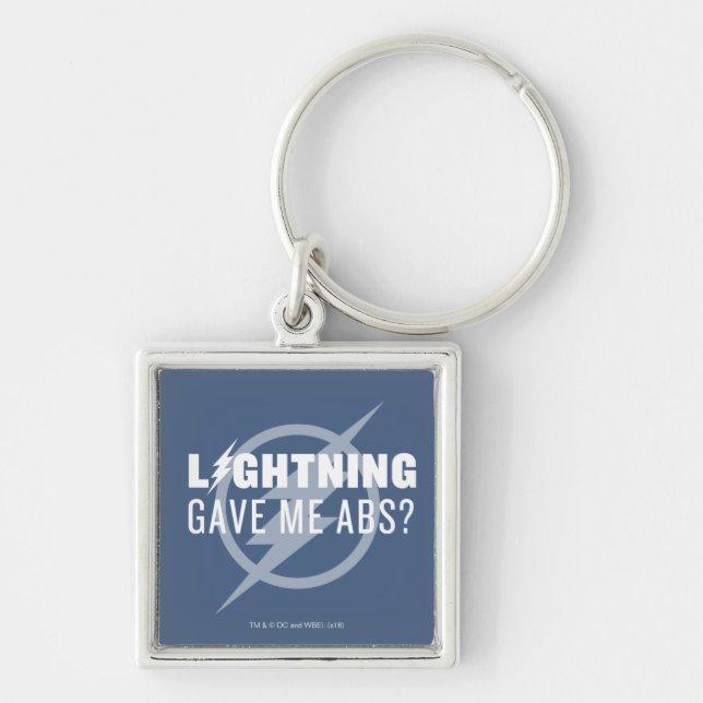 The Flash | "Lightning Gave Me Abs?" Keychain (Front)