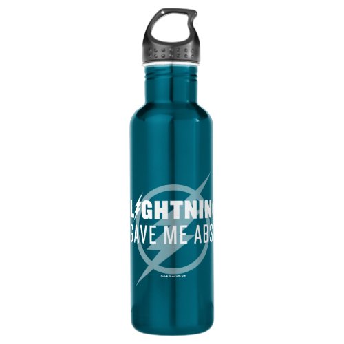 The Flash  Lightning Gave Me Abs Stainless Steel Water Bottle