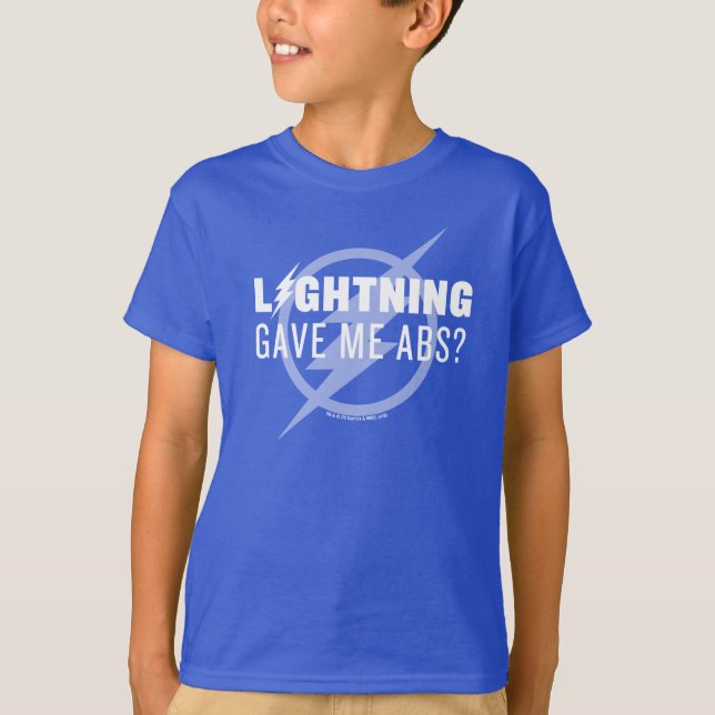 The Flash | "Lightning Gave Me Abs?" T-Shirt (Front)
