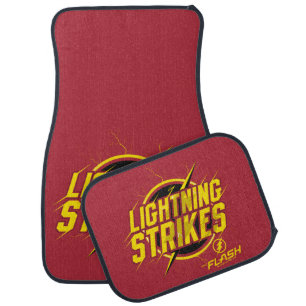 The Flash "Lightning Strikes" Graphic Car Floor Mat