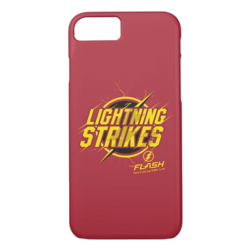 The Flash  Lightning Strikes Graphic iPhone 87 Case