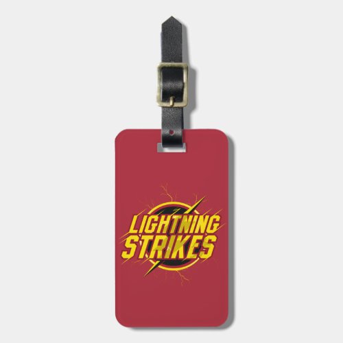 The Flash  Lightning Strikes Graphic Luggage Tag