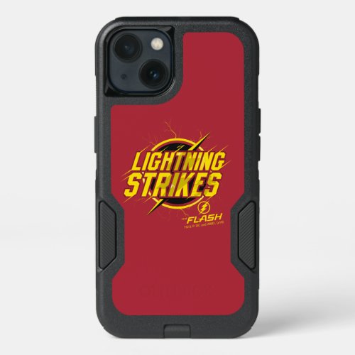 The Flash  Lightning Strikes Graphic iPhone 13 Case