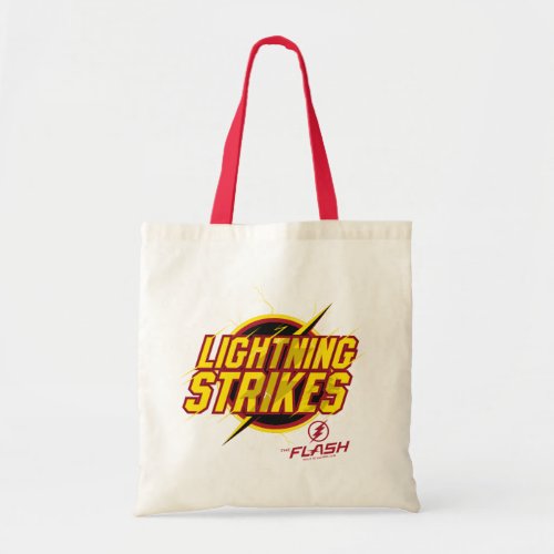 The Flash  Lightning Strikes Graphic Tote Bag