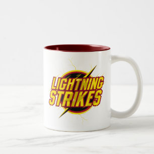 The Flash "Lightning Strikes" Graphic Two-Tone Coffee Mug