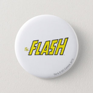 The Flash Logo Yellow Button