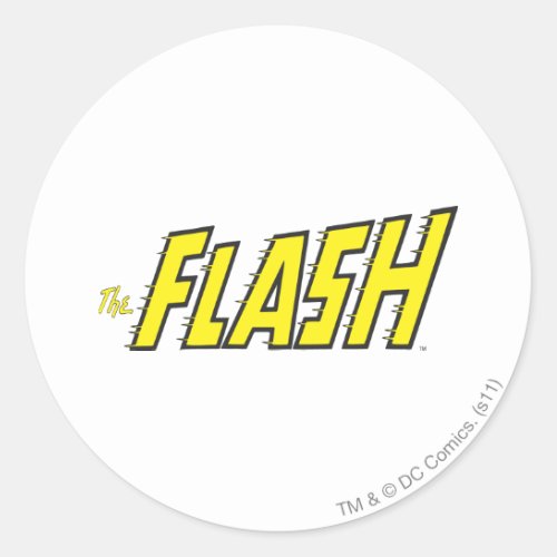 The Flash Logo Yellow Classic Round Sticker